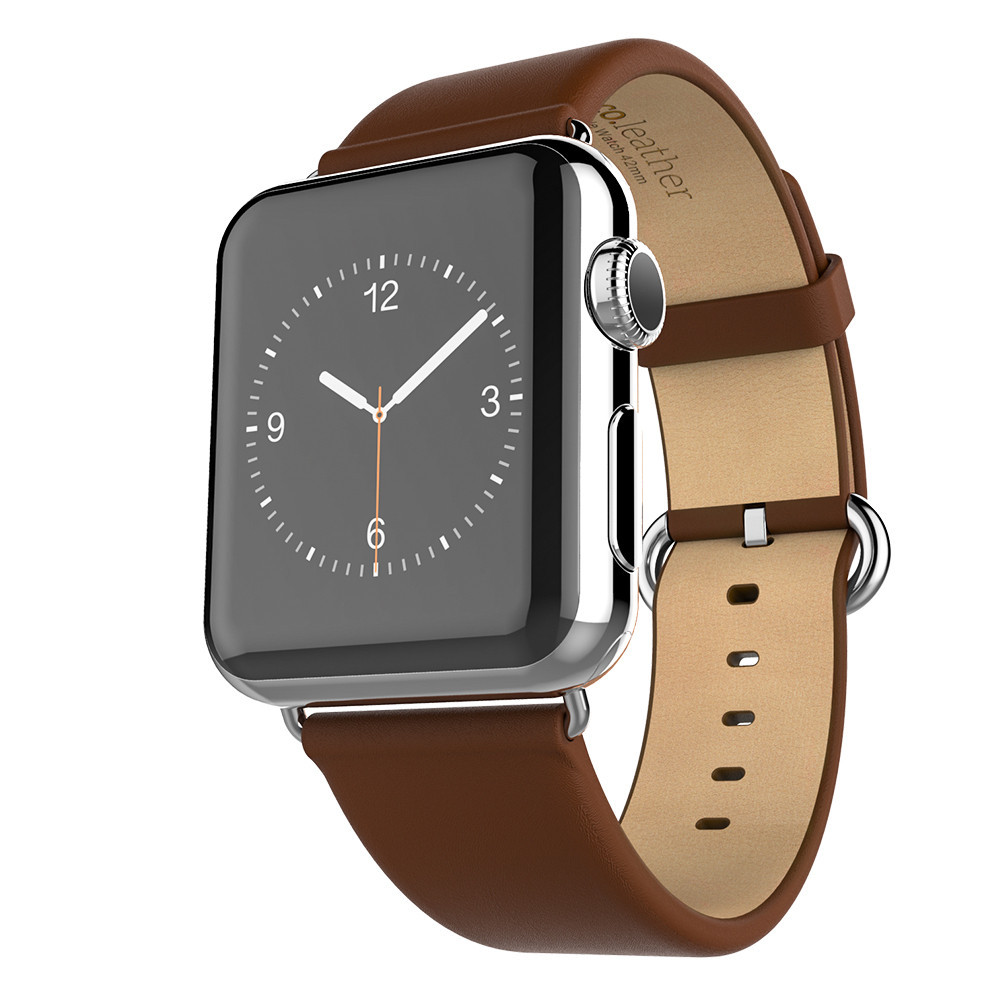 HOCO-Original-Premium-Genuine-Leather-Replacement-Wrist-Band-Classic-Strap-With-Adapter-Connector-for-Apple-Watch