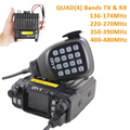 QYT KT 7900D 25W Quad Band Mobile radio 144 220 350 440MHZ 4 Bands FM Transceiver