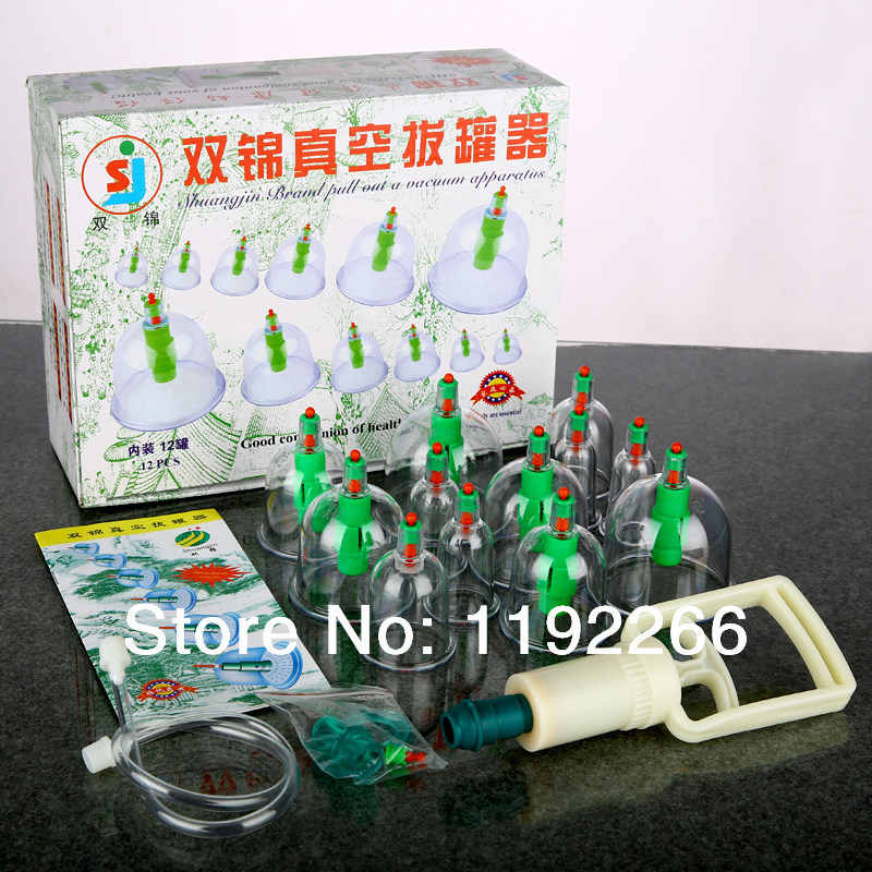 Chinese health vacuum cupping device 12 tank household magnetic therapy gas pump pull cylinders explosion proof
