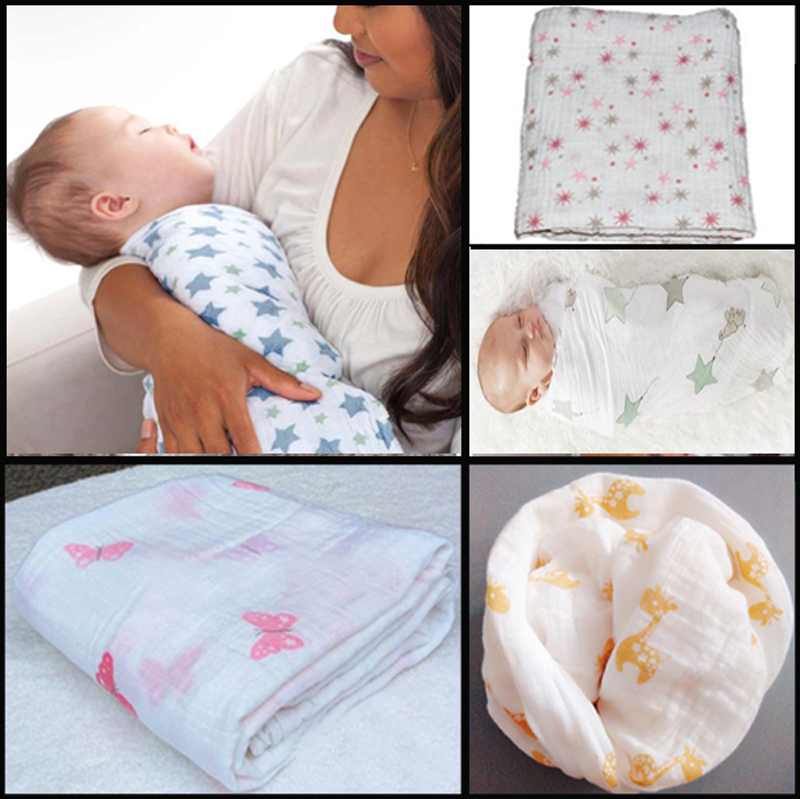 120x120/47*47 Seasons Aden Anais Muslin Newborn Baby Bath Towel bedding Swaddle Blankets Cotton Towel Multifunctional baby towel