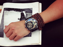 Fashion JIS High Quality Blue Ray Black Brown Leather Band Steel Shell Men Male Quartz Watch
