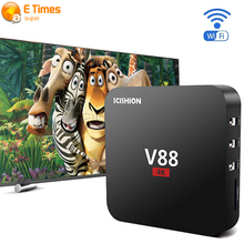 2016 V88 4K Smart TV Box RK 3229 1G/8G 4 USB 10-bit 60fps WiFi Android 5.1 Tv BoxFull Loaded Quad Core 1.5GHZ KODI Media Player