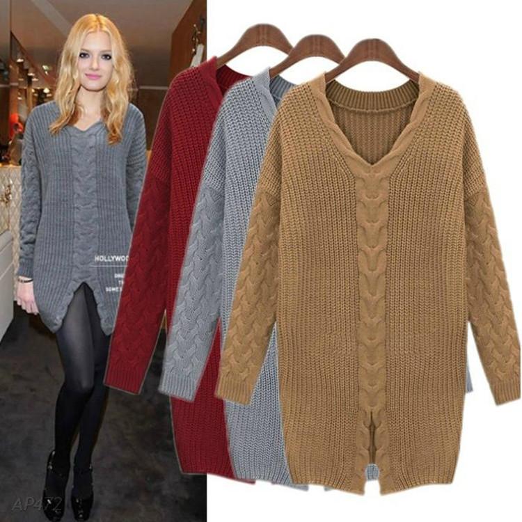 Free Sweater Dress Knitting Pattern Patterns Sweaters And Pullovers Woman Kni...