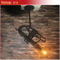 ZX Retro Wrought Iron Industrial LED Pendant Lamp Creative Sachs Shape LED Artistic Lighting Fixture Cafe