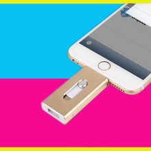 Special offer Phone OTG USB Flash Drive for iphone 6/5 ipad lightning Pen drive 8g 16gb 32gb 64gb iFlash Driver + Micro usb