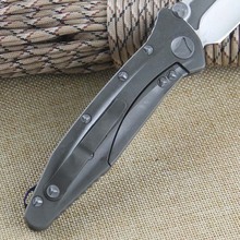 Matt TC4 titanium SOCOM D2 triangular blade Satin pocket folder mountain outdoor camping wild boar tactical