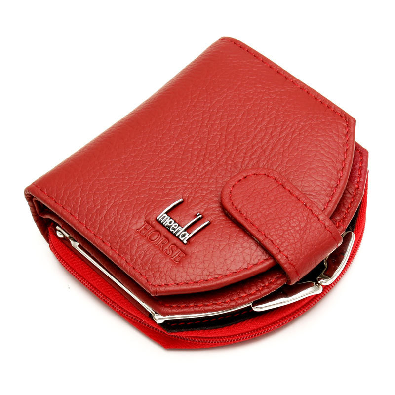 Women Coin Purses Genuine Leather Wallets Fashion Hobos Cowhide Designer Clutch Famous Brand Women Clutch Ladies