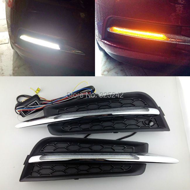 Excellent Quality Ultra-bright 56 LEDs fog light with turn signals light For CHEVROLET CRUZE 2009-2013 led light DRL