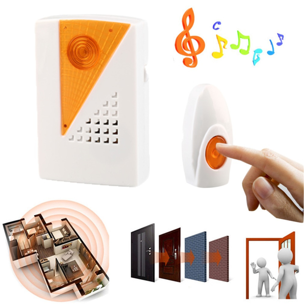 high quality Digital Wireless Door Bell Twin Plug 100 Meter Range 36 Melodies Musical Remote Control Cordless Chime Doorbell