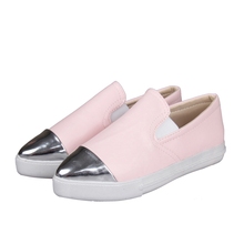 High Quality European Fashion Spring Summer Women Shoes Slip On Wedge Sneakers Ballerina Loafer Comfortable Flats
