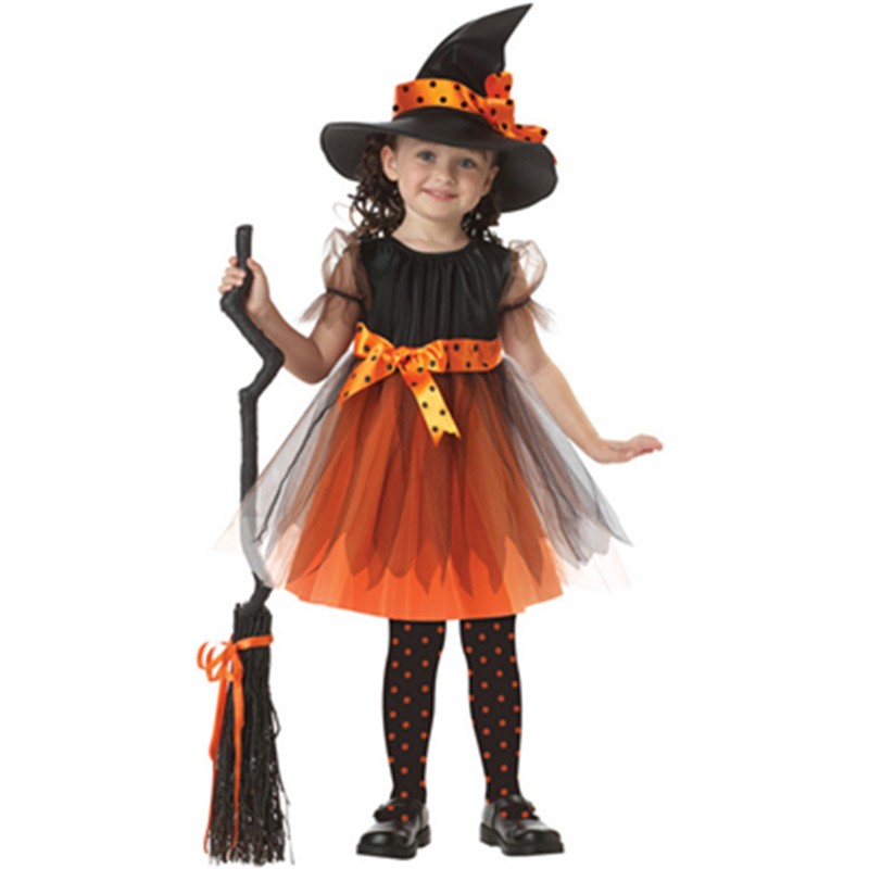 In-stock Popular Witch Kids Halloween Costume Children Dance Performance Costume Outfit Girls Halloween Costume L15287 L15287 (7) 800x800