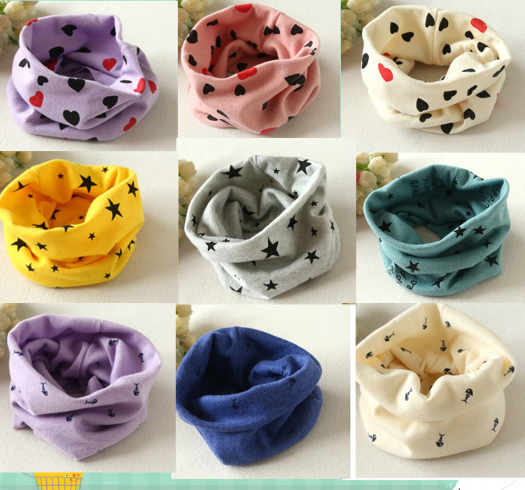 101 NEW STYLE 2015 baby girl Winter scarf Kids children Heart Fishbone print scarves Autumn Boys Cotton Child collar neckerchief