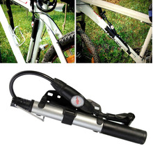 Mini Portable Aluminum Alloy Bike Bicycle Mountain Bike MTB Cycling Tire Pump High Pressure Air Pump Bicycle Accessories