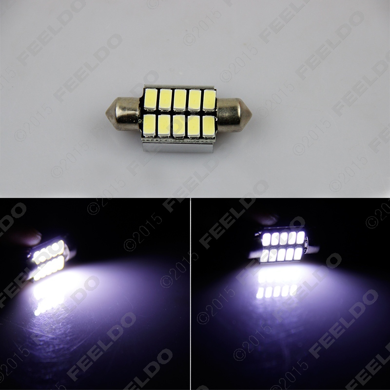 10 x   42  C10W 12SMD 5630  OBC CANBUS  CANBUS       # CA3153