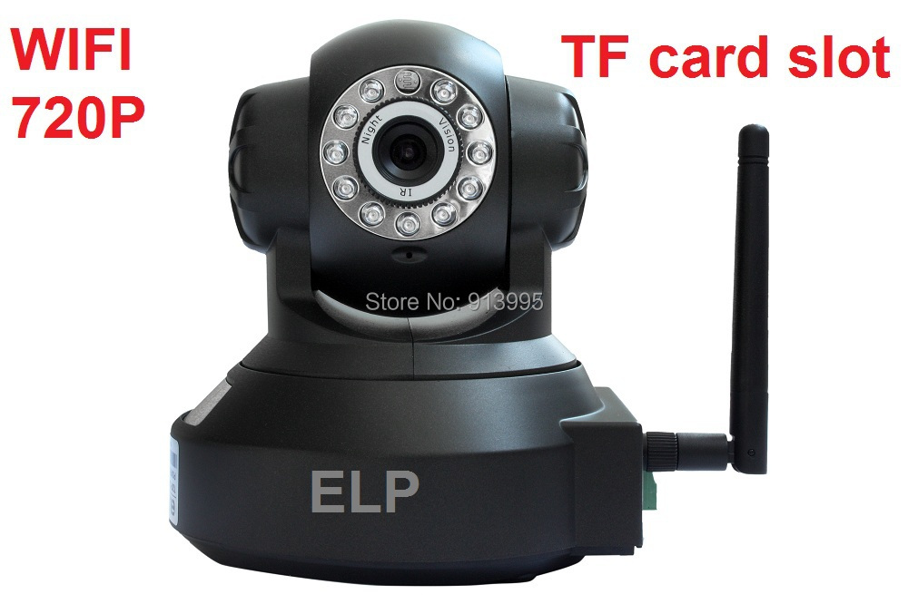 Фотография H.264 onvif HD 720P indoor Robot Rotate  wireless ip camera wifi  with IR LED  Model: ELP-IP5110W