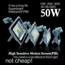 Led Flood Outdoor Floodlight Lamp 30W 50W 100W PIR LED Flood light with motion sensor refletor