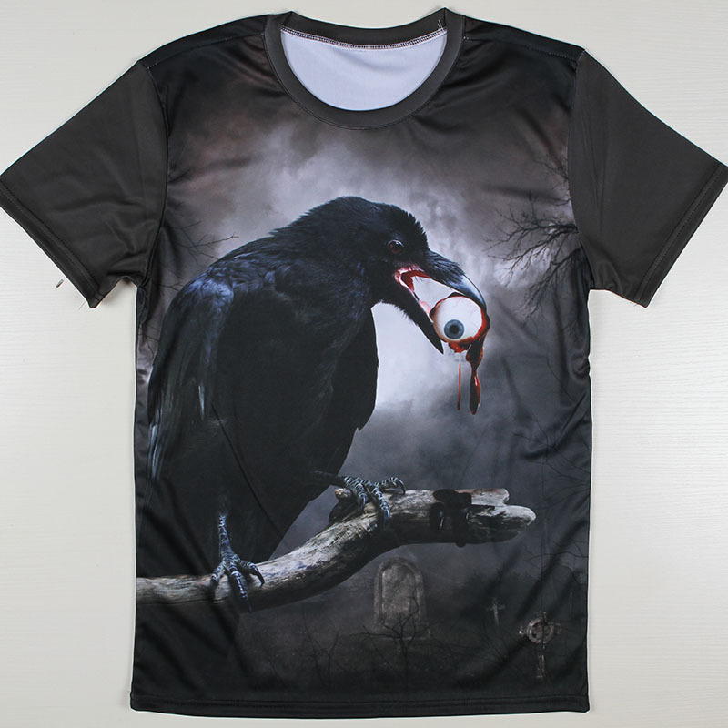 Summer Cheap T shirts New Short Sleeve Man T Shirts Skull Terror Stimulation Attack On Titan