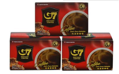 Free shipping 90 g Vietnam s central plains G7 pure black coffee powder instant coffee 2