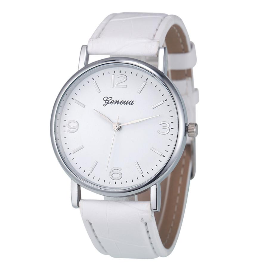 Relojes Geneva Men's Casual Analog Business Watches Men Clock Faux Leather Band Quartz-Watch Women Wristwatch Relogio Masculino