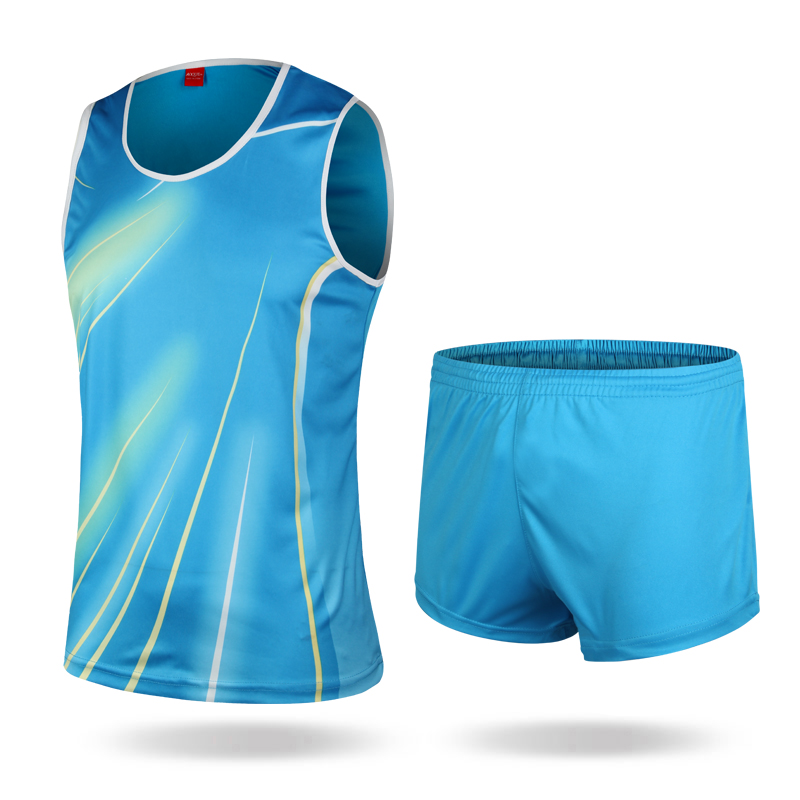 track suit sports competition clothing tight fitting set marathon vest
