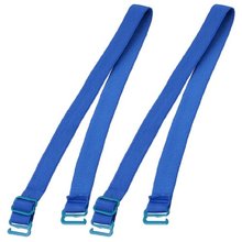 Newest Blue Elastic Fabric Metal Hook End Bra Straps Pair for Ladies