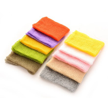 2016 New Arrival Mohair baby photography props Newborn Photography Wraps Handmade Flower Headband Baby Photo props Accessories