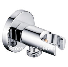 free shipping+ Faucet Accessory brass water inlet angle valve hand shower seat with hose connector Quality assurance