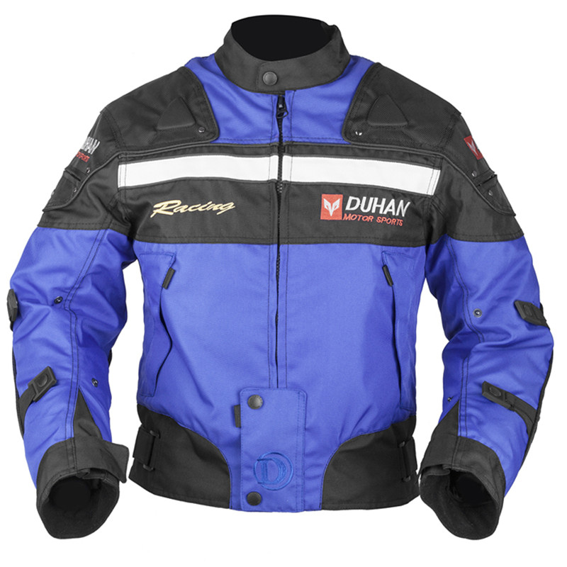 DUHAN Motorcycle racing jackets Body Armor Protective Moto Jacket Motocross Off-Road Dirt Bike Riding Windproof Jaqueta Clothing