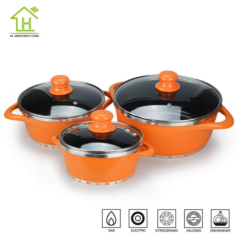 aluminium cooking pot set