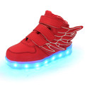 Kids USB Rechargeable Led Sneakers Children Luminous PU Shoes Boys Girls Led Lighted Casual Fashion Shoes