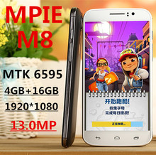 Original mobile phone LTE 4G M8 MTK6595 Octa Core 5.0″ 1080P 4GB RAM 16GB ROM GPS Dual Sim 13.0MP Camera android 5.0 Smartphone