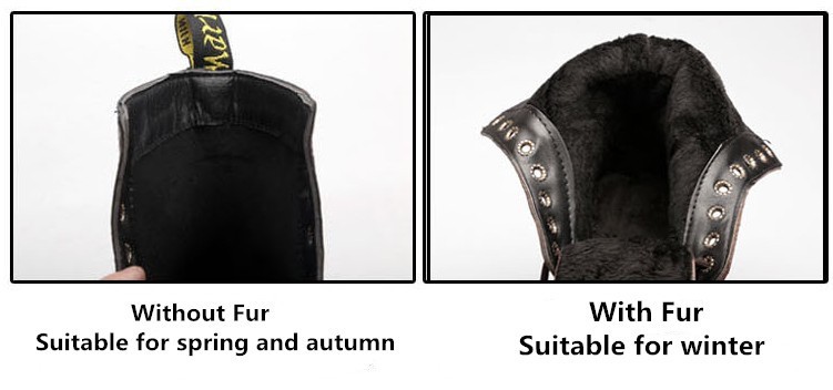 Top Quality Autum Winter Martin Shoes Fashion Waterproof Genuine