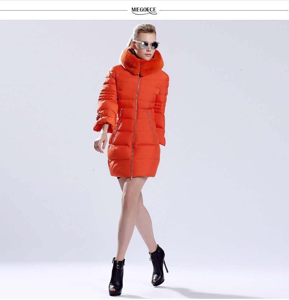 MIEGOFCE Brand New 2015 High Quality Warm Winter Jacket And Coat For Women And Girl\'s Female Warm Parka With Collar Of Rabbit (14)