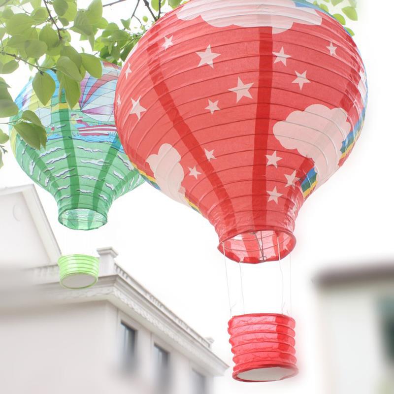 10Pcs 30cm multicolor Paper Chinese wishing lantern  hot air balloon Fire Sky lantern for Birthday Wedding Party color