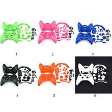 6colors Replacement Plastic Polishing Full Housing Case Cover Shell & Button Accesories kits for Xbox 360 Controller
