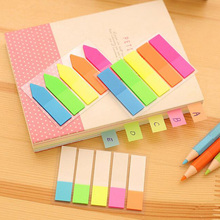 3PCS Colorful Post It Fluorescent Sticker Bookmark Marker Memo Flags Index Sticky Note Stationery Novelty