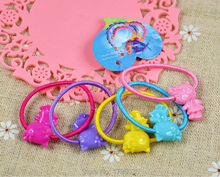20 Pcs Hairband Kids Elastic Hair Bands Tie Elastic Children Rubber Carton Round Ball High Quality