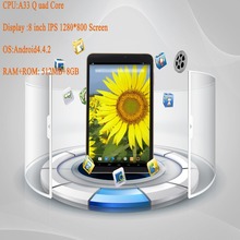 1280 800 IPS A33 ARM 8 Tablet PC IPS Android 4 4 Google 16GB Quad Core