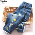 2017 New Trousers Jeans Girls Pants Fashion Girl Long Pant Kids Jeans Girls Trousers Children Denim