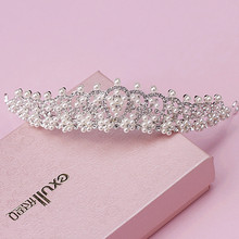 Bridal tiara crown wedding hair accessories wedding jewelry accessories crystal crown 0003
