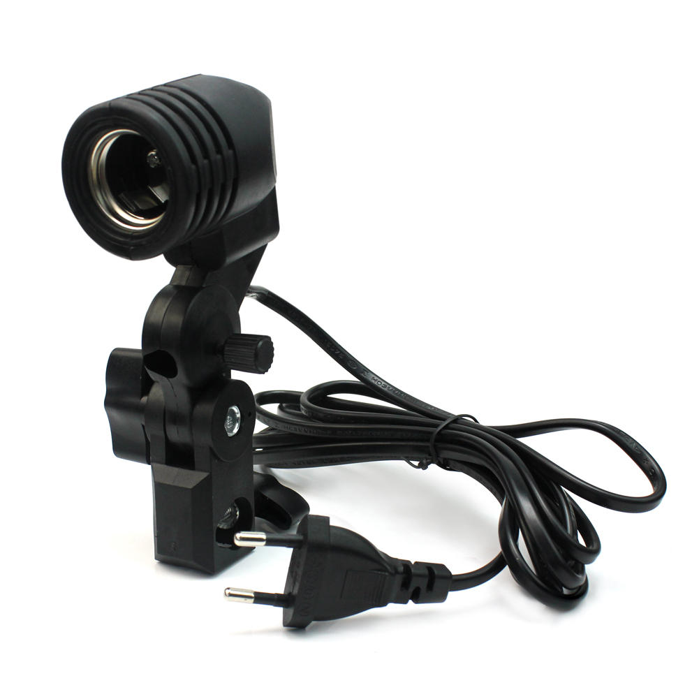 E27 Bulb Socket Flash Umbrella Swivel Bracket font b Studio b font Photography Single Head font
