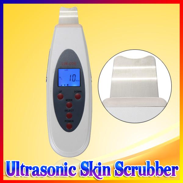 Portable Facial Ultrasonic Ultrasound Ion Skin Scrubber facial Beauty Machine Peel Portabl Facial Ultrasonic Skin Scrubber