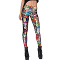 3D Spring Star Digital Printing digital block Comics sexy leggings fashion slim new women cute pants