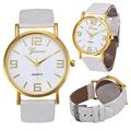 9 Colors Simple Fashion Casual Women Watches Geneva Watch Leather Quartz Analog Wrist Watch Dames Horloges