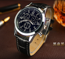 Luxury High Quality Black Brown Genuine Leather Quartz Business Dress Wrist Watch Wristwatches for Men Male
