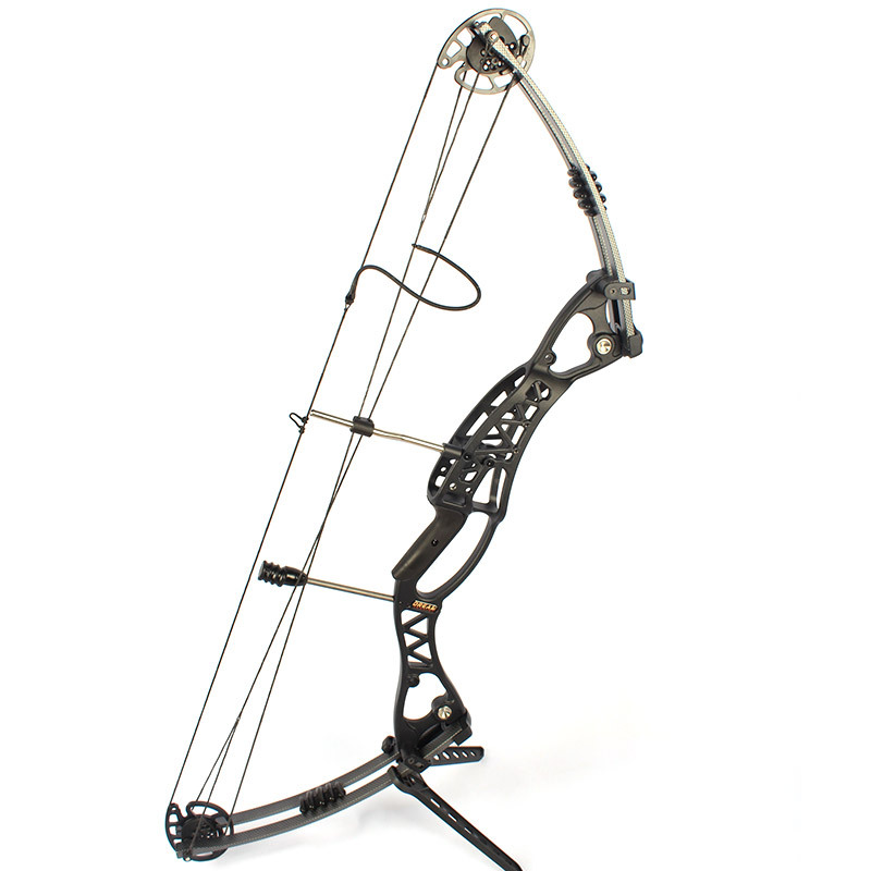 Black 50 60Lb Right handed Magnesium Hunting shooting compound bow and arrow set for beginners China