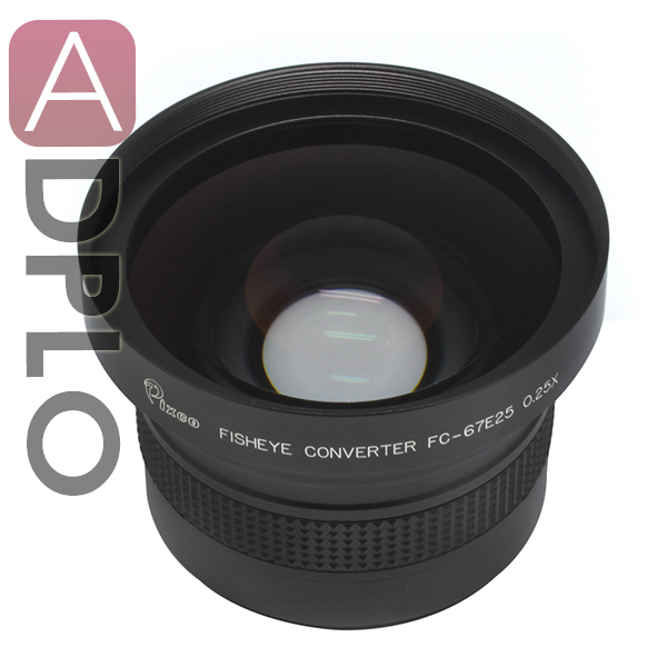 Pixco 67mm 0.25X Super Fisheye Wide Angle Lens Suit For Canon Nikon Sony Pentax Camera Lens