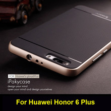 Huawei Honor 6 Plus case,Ipaky Brand PC Frame + Silicone back cover cellphone case for Huawei Honor6 Plus  with retail package