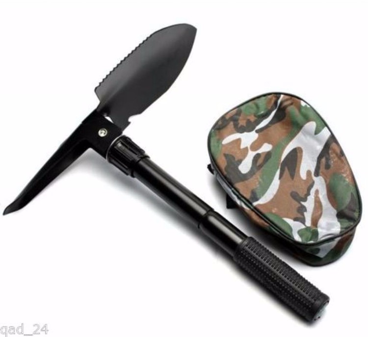 4 in 1 ARMY FOLDING SHOVEL SPADE STEEL EMERGENCY FOLDABLE ENTRENCHING CAR SCOOP SNOW (6)
