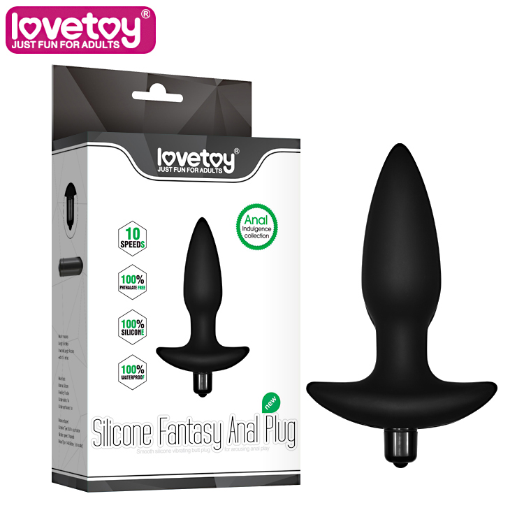 2016 Lovetoy silicone Anal Indulgence Anal Toys Butt Plug  Anal Plug Sex Toys 10 speed  100% silicone Vibrating anal toy  LV2604
